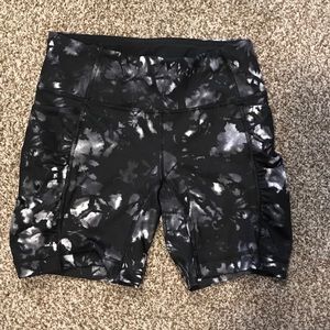 Lululemon long spandex shorts